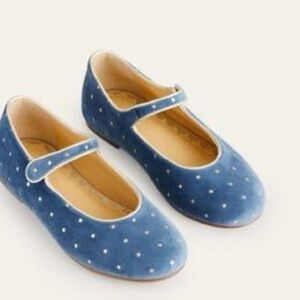 Mini Boden Mary Jane Girl Blue Flats
